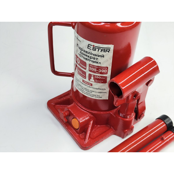 Домкрат "столбик" одноштоковый 10 т, 205-390 мм Estar 970025L