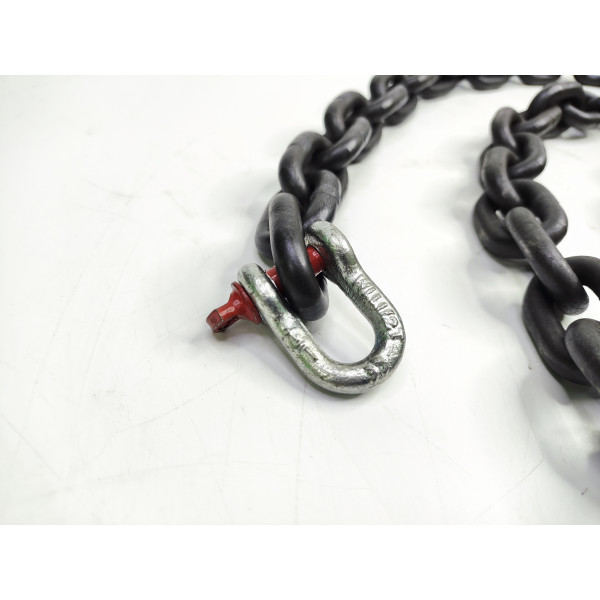 Цепь для рихтовки с крюком 1/4" G80 3м (мелка крупная) Profline 97006