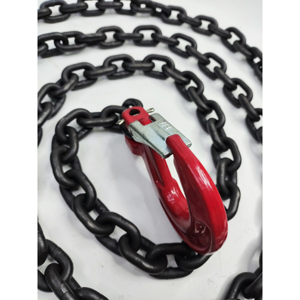 Цепь для рихтовки с крюком 1/4" G80 3м (мелка крупная) Profline 97006