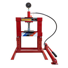 Прес гідравлічний настільний з горизонтальним насосом 10 т з манометром Profline 97350L