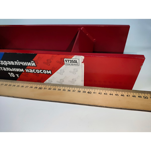 Пресс гидравлический настольный с горизонтальным насосом 10 т с манометром Profline 97350L