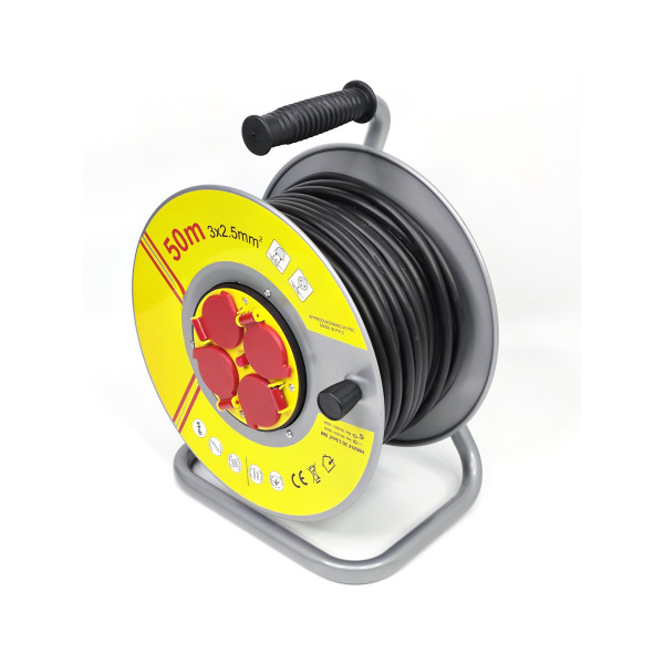 Удлинитель на катушке 3x2,5 мм 50 м Profline 10450