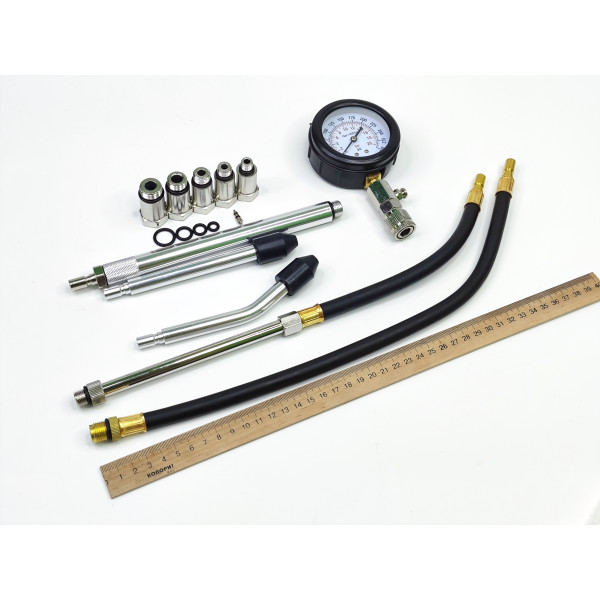Компрессометр для бензиновых двигателей с удлинителем и переходниками Profline 30030