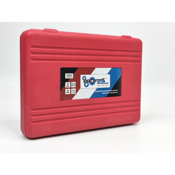 Компрессометр для бензиновых двигателей с удлинителем и переходниками Profline 30031