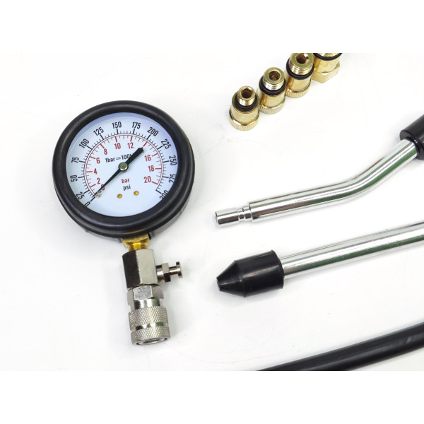 Компрессометр для бензиновых двигателей с удлинителем и переходниками Profline 30031