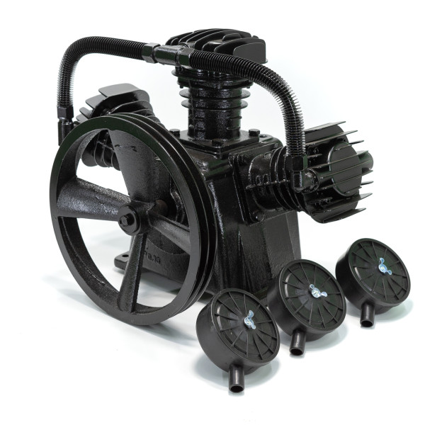 Компрессорный блок (головка компрессорная) W-образная чугунная 3-х цилиндровaя 650 л/мин 3кВт Profline 3065DLZ