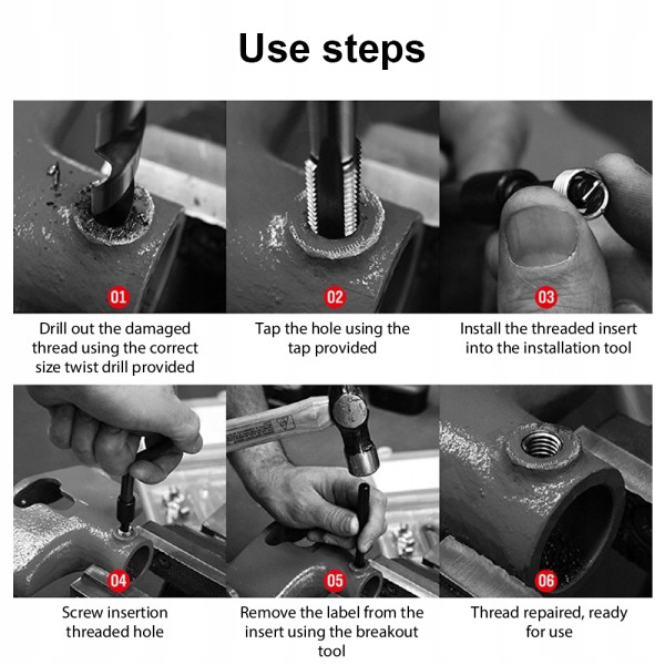 Набор для восстановления резьбы М5-М12 131 од. Profline Base 31137L