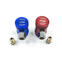 Заправні муфти R1234yf Hongsen із перехідниками на М14х1,5 R134a для автозаправних станцій Profline 34012