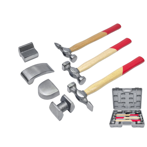 Набор рихтовочных молотков 7 ед. (деревянные рукоятки) Profline 34101