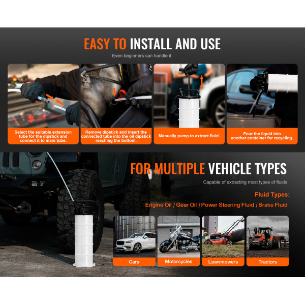 Насос ручной для откачки масла 6.5 л. Profline 35088