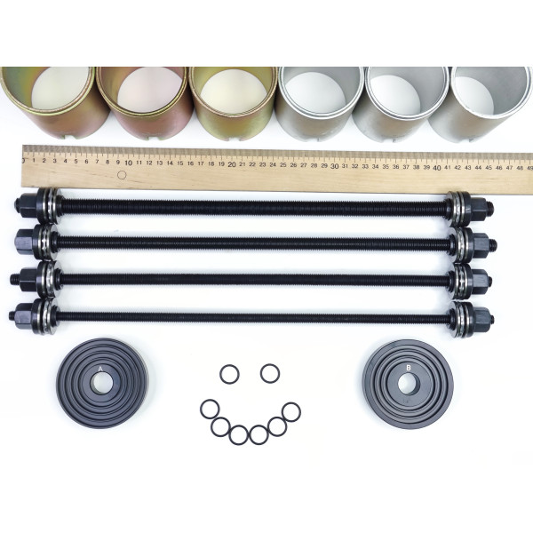 Набор для замены сайлентблоков, втулок и подшипников универсальный, 26 предметов (М10, М12, М14, М16) Profline 37480