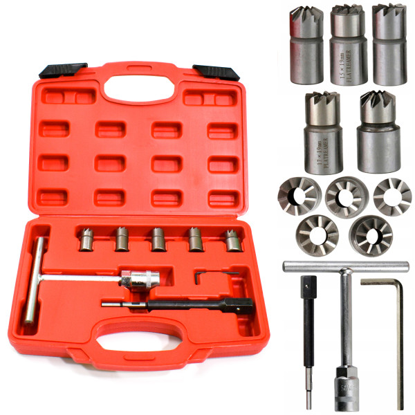 Набор фрез для очистки седел форсунок 8 шт. Profline 37855