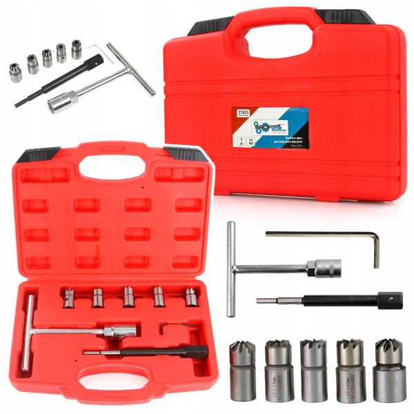 Набор фрез для очистки седел форсунок 8 шт. Profline 37855