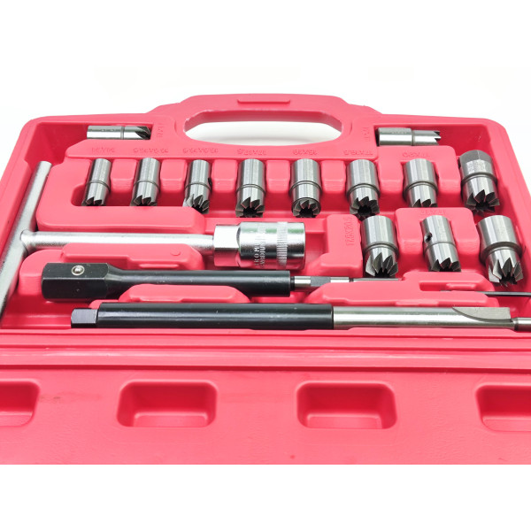 Набор фрез для седел форсунок 17 шт. Profline 37865