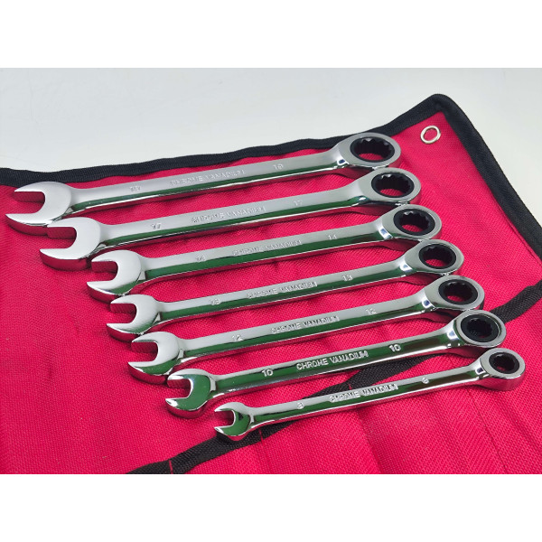 Набор комбинированных трещоточных ключей 7 ед. 8-19 мм Profline 60238