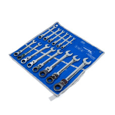 Набор комбинированных трещоточных ключей с карданом 14 ед. 8-24 мм Profline 60239