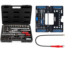 Набор инструментов 3в1 (Набор 72 ед, Профессиональный набор инструментов 57 ед и Магнит на гибком удлинителе) Profline 60725-106