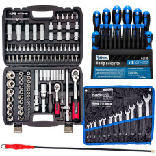 Набор инструментов 4в1 (набор 108 ед + набор ключей 12ед + набор отверток 18 ед + магнит) PROFLINE 61085-001