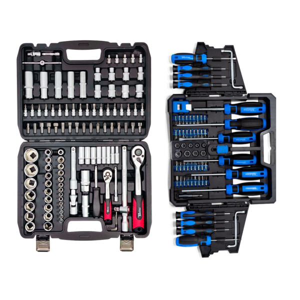 Набор инструментов 2в1 (набор 108 ед + набор отверток, бит и головок 63 ед) PROFLINE 61085-003