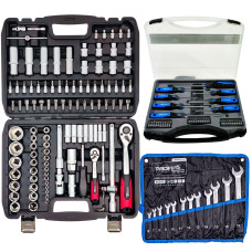 Набор инструментов 3в1 (набор 108 ед + ключей 12 ед + отвертки 38 ед) PROFLINE 61085-006