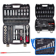 Набор инструментов 4в1 (набор 108 ед + ключи 12 ед + набор 46 ед. 1/4" + магнит) PROFLINE 61085-103