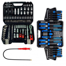 Набор инструментов 3в1(набор инструментов 111 ед., отвертки 63 ед. и магнит) Profline 61085-201