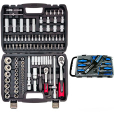 Набор инструментов 2в1 (Набор 108 ед. + Набор отверток профессиональных в кейсе 7 ед. с намагничивателем) Profline 61085-203-1