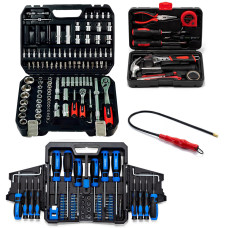 Набор инструментов 4в1(Набор инструментов 111 ед.,Слесарный набор, отвертки 63 ед.и магнит)Profline 61085-203