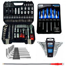 Набор инструментов 5в1 (набор 111 ед., ключи 12 ед, набор отверток 6 ед, гибкий удлинитель и шестигранники) Profline 61085-205