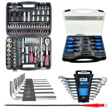 Набор инструментов 5в1(набор 111 ед+ключи 8 ед+набор 38 ед+шecтигpaнники 7 eд+магнит)Profline 61085-223