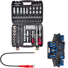 Набор инструментов 3в1(набор 108 ед + набор отверток, бит и головок 63 ед + магнит на гибком удлинителе)Profline 61085-309