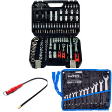 Набор инструментов 3в1 (набо 111 ед + набор ключей комбинированных на холсте 12 + магнит) Profline 61085-320