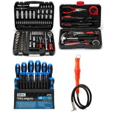 Набор инструмента 4в1 (набор 108 ед + набор отверток 18 ед + набор слесарный 10 ед + магнит) Profline 61087-200