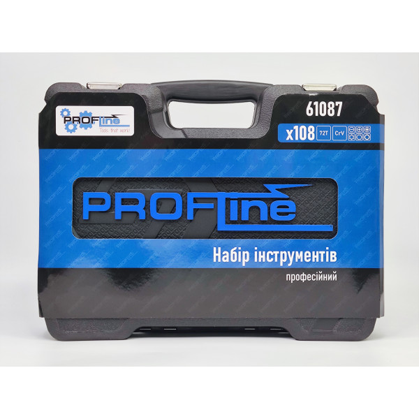 Набор инструментов 2в1 (Набор 108 ед. + Набор отверток профессиональных в кейсе 7 ед. с намагничивателем) Profline 61085-203-1