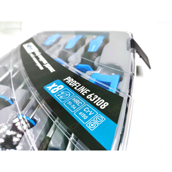 Набор отверток профессиональных в кейсе 7 ед. с намагничивателем Profline 63108