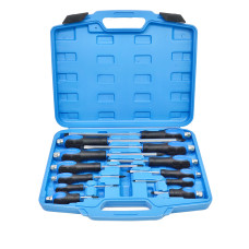 Набор отверток PH0-PH4, SL3.2-SL9.5 усиленных цельнометаллических 12шт. Profline 63112