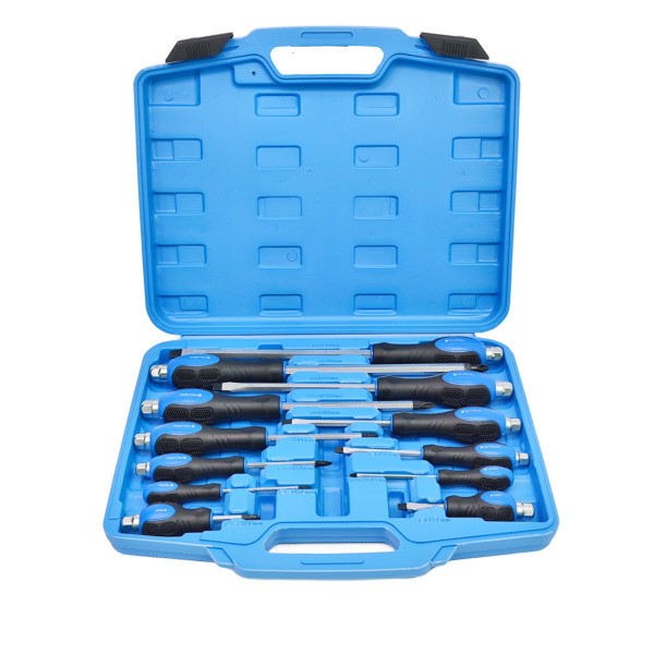 Набор отверток PH0-PH4, SL3.2-SL9.5 усиленных цельнометаллических 12шт. Profline 63112