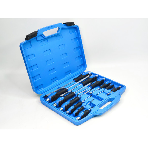 Набор отверток PH0-PH4, SL3.2-SL9.5 усиленных цельнометаллических 12шт. Profline 63112