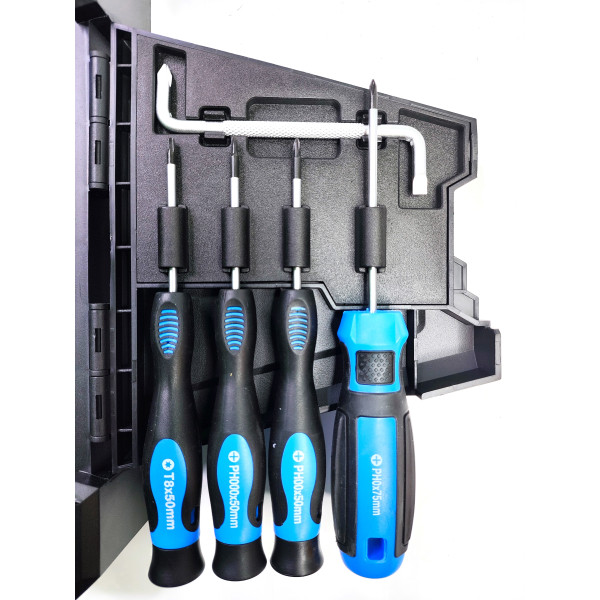 Набор отверток, бит и головок 63 ед. Profline 63163