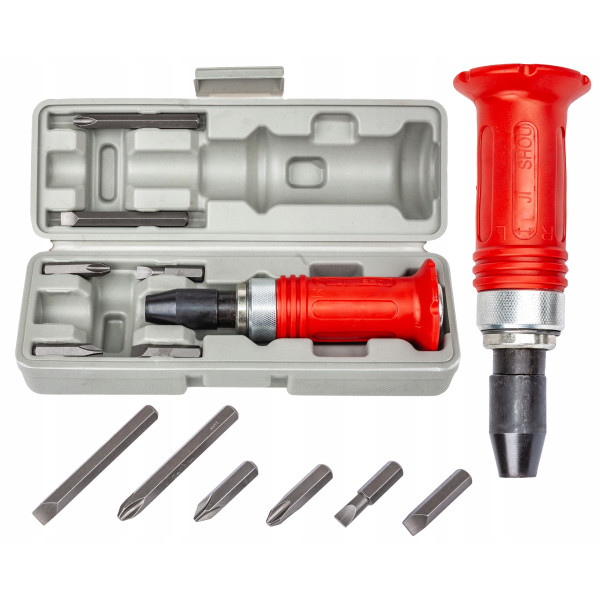 Ударно-поворотная отвертка 1/2" с набором бит 7 ед Profline 63431