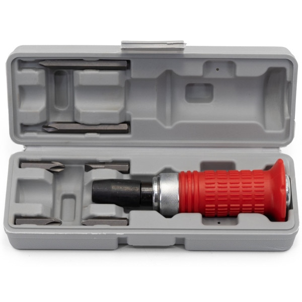 Ударно-поворотная отвертка 1/2" с набором бит 7 ед Profline 63431