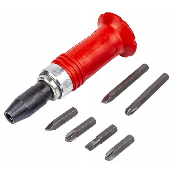 Ударно-поворотная отвертка 1/2" с набором бит 7 ед Profline 63431