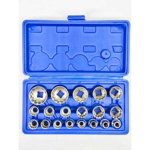 Набір 12-гр. спец головок 1/2 8-32мм, 19од