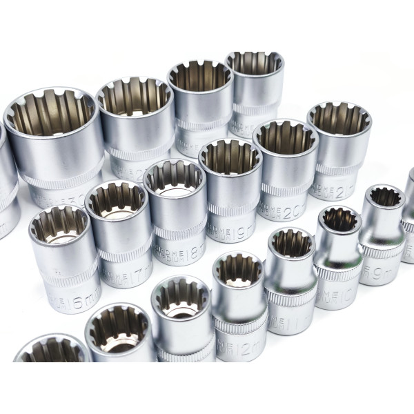 Набір 12-гр. спец головок 1/2 8-32мм, 19од