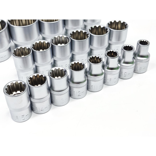 Набір 12-гр. спец головок 1/2 8-32мм, 19од