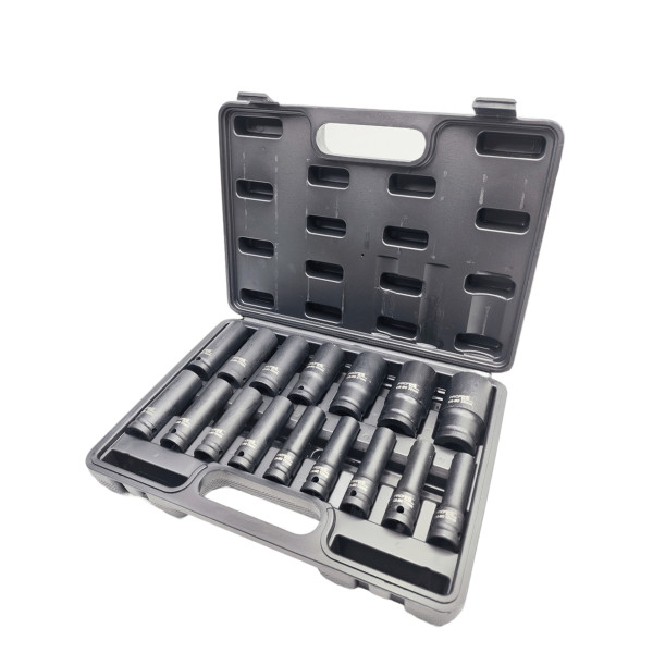 Набор головок ударных длинных 1/2" 6-гр. 16 шт. в кейсе Profline 68055