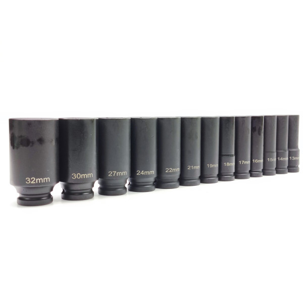 Набор ударных глубоких головок 1/2", 13–32 мм, 6-гранных, 13 шт. Profline 68065