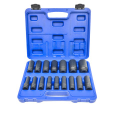 Набор ударных глубоких головок 1/2", 10–32 мм, 6-гранных, 16 шт. Profline 68066