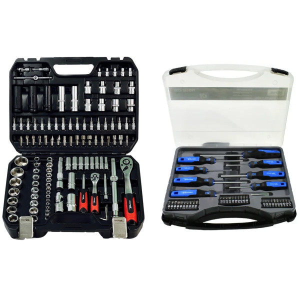 Набор профессионального инструмента 2в1 (Набор 111 ед. + Набор отверток 138 ед.) Profline 68111-102