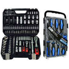 Набор профессионального инструмента 2в1 (Набор 111 ед. + Набор отверток 7 ед.) Profline 68111-103